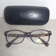 Coach Eyeglasses Confetti Purple HC 6065 5288 Authentic Glasses Frame Case