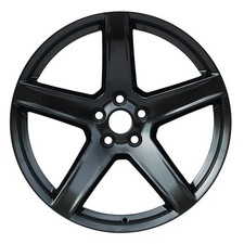 20 Srt Hellcat Hc2 Style Satin Black Staggered Wheels Rims Fits Dodge 5x115