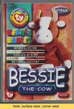 1999 Ty Beanie Babies Platinum Edition Bessie the Cow #4009 READ 1d0j