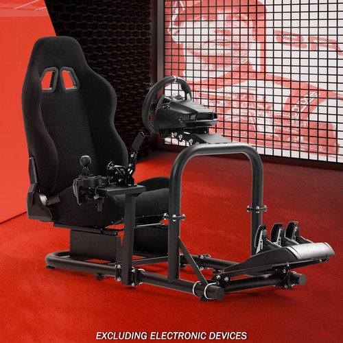 Supllueer Simulador de carreras Soporte de cabina con asiento de carreras adecuado para Logitech G920 - Imagen 39 de 74