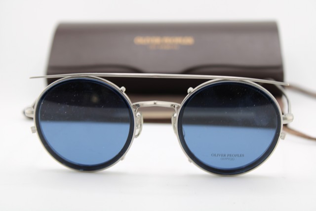 NEW OLIVER PEOPLES OV1292T 5315 GPONTI2 CLIPON SILVER AUTHENTIC
