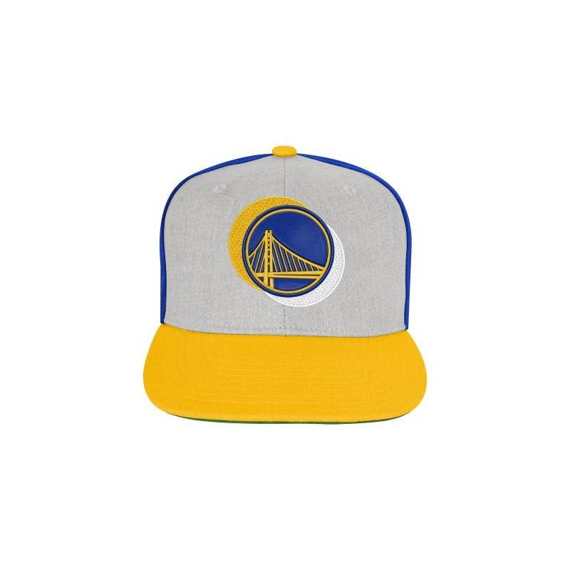 Casquette NBA enfant Golden State Warriors - Snapback Outerstuff premium brodée en relief de coton