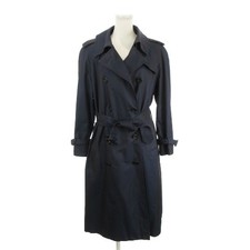 Aquascutum Cotton Trench Coat Navy Double Breasted