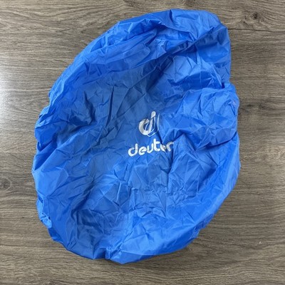 Used Deuter Back Pack Rain Cover Blue Small 20-35 Liters