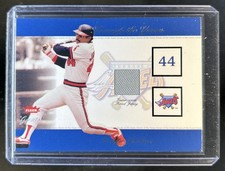 2002 Fleer Greats of the Game Reggie Jackson Through Years Level 1 Jersey