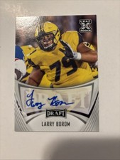 2021 Larry Borom Leaf Draft AUTO Rookie RC #BA-LB1 Mint