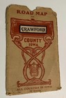Antique Vintage 1930s to 1950s Road Map of Crawford County Iowa — photo 2