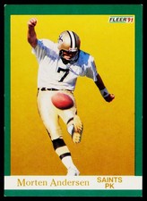 1991 Fleer #291 Morten Andersen