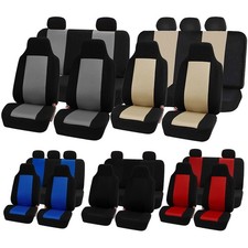 5 Seats Car Seat Covers High Back Bucket Auto Front Rear Seats Cover Suv Sedan