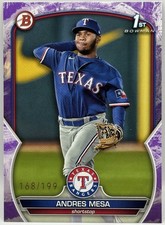 2023 Bowman - Prospects Andres Mesa 1st #BP-44 Purple Pattern /199