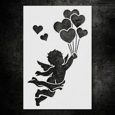 Valentine's Cupid Home Decor Stencil Reusable Plastic - StencilAir