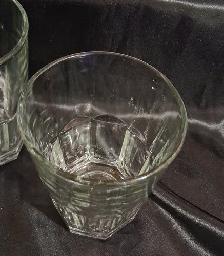 Set 4 bicchieri vintage firmati Libbey Crisa 8 pannelli 12 once CE - Foto 3 di 4