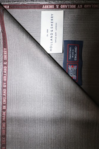 Holland & Sherry 100% SUPERFEINE SEIDE ANZUGSTOFF MADE IN ENGLAND *siehe unten* - Bild 8 von 12