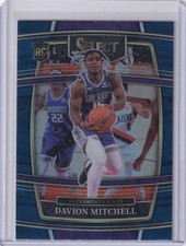 Davion Mitchell - 2021-22 Panini Select - Blue Retail - #23 - Kings (RC)