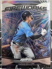 2025 Panini Prizm - Fireworks Carson Williams, Carson Williams #17 (RC)