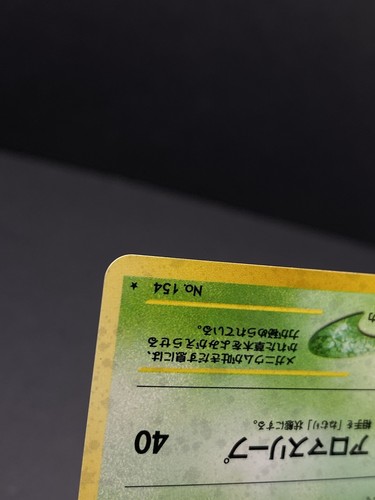 2000 Meganium Neo Genesis 154 Holo Rare Old Back Japanese Pokemon Card TCG SWIRL - Bild 4 von 22