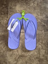 NWT Crocs Unisex Chawaii Flip Flops Men's 7 US Women's 9 US Purple Sandals
