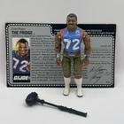 GI Joe 1987 The Fridge 100% Complete Figure w/ Redback File Card Chicago Bears