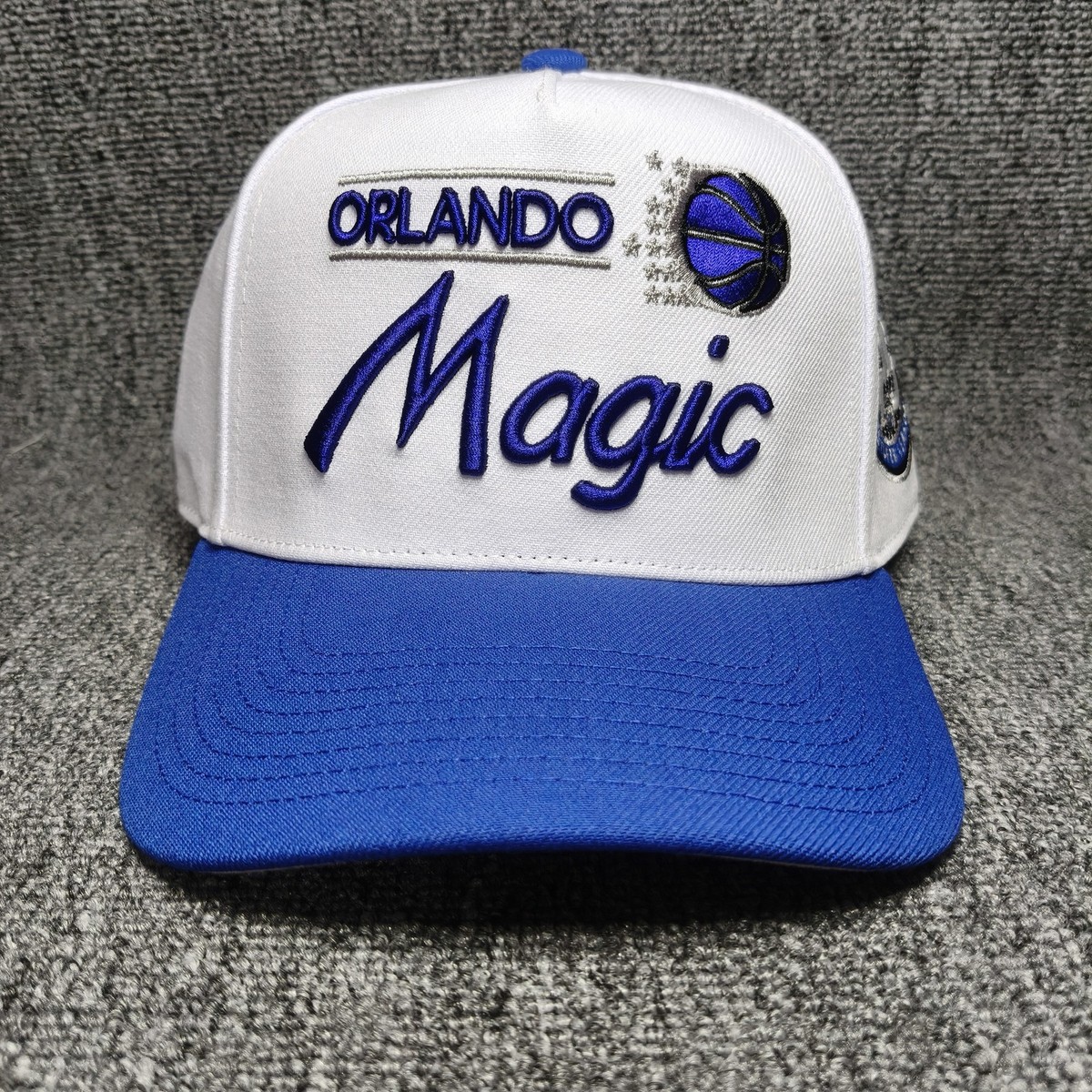 Mitchell & Ness Orlando Magic NBA 25th Anniversary Silver Season White Blue Hat