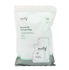 Motif Breast Milk Storage Bags 100 Count 8 oz BPA Free Leak Proof Freezer Safe