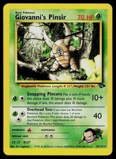 Pokemon Card Gym Challenge Giovanni's Pinsir 24/132 Unlimited Rare
