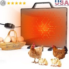140W Solar Chicken Coop Heater 2-in-1 Heater W/ Smart Temperature Control Pets