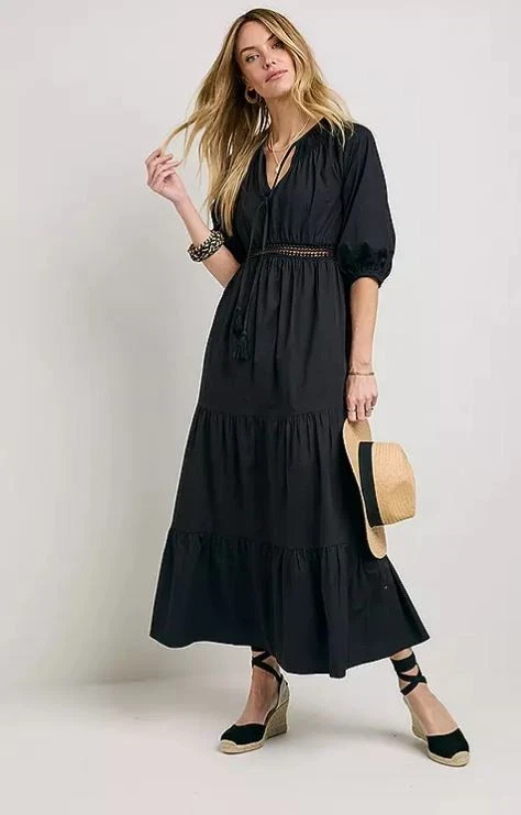 superbe robe surperposition coton et soie CACHE CACHE 42 comme neuve