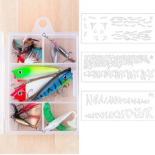 Lure Painting Template DIY Lure Painting Stencil Portable for Anglers