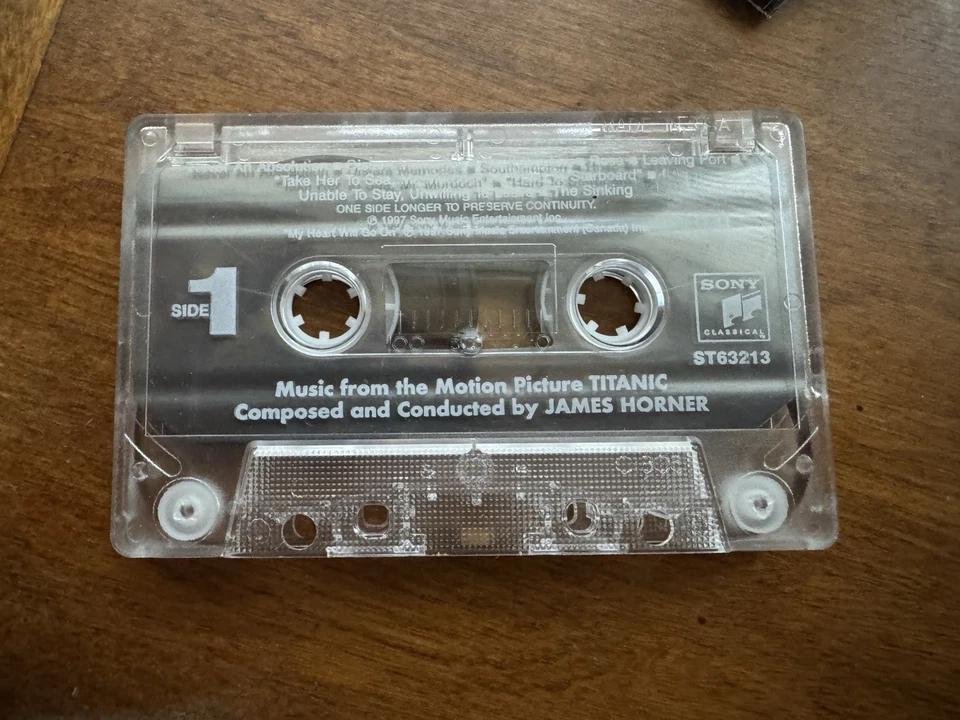 Titanic Soundtrack Cassette Tape Music From The Motion Foto 3 de 3