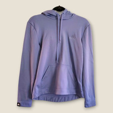 Adidas AEROREADY Hoodie Womens Size Small Purple Lightweight Pullover Activewear