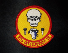 USAF AF 97TH INTELLIGENCE SQUADRON 97 INTEL SQ RC-135 OFFUTT HERITAGE HOOK PATCH