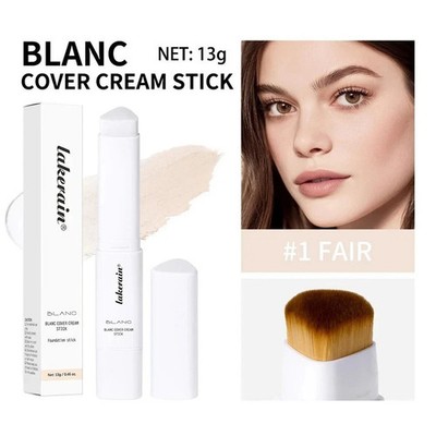 Cover Cream Stick White - with brush Korean Color-Changing Foundation Stick