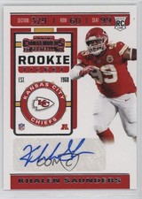 2019 Panini Contenders Rookie Ticket Khalen Saunders #266 Auto 1dm4