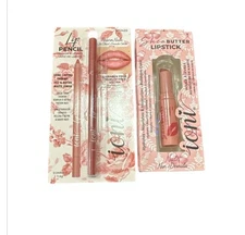 2 PK -IONI NUDE SHEA BUTTER CREAMY SMOOTH HYDRATING LIP & WARM NUDE PENCIL