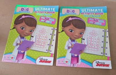 Lot Of 2 New 2013 Disney Doc McStuffins Ultimate Activity Book Word Seach Easter