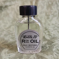 Vintage "Bills 13" Real Reel Oil Dean Brothers Valdosta Georgia Bottle 95% Full