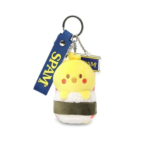 Anirollz x SPAM® Musubi Chickiroll Plüsch Anhänger Stofftier Schlüsselanhänger - Bild 1 von 6