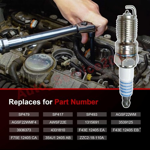 Pack of 8 Iridium Spark Plug For Ford E-150 E-250 F-150 5.4L 6.8L SP479 AGSF22WM - Picture 4 of 14