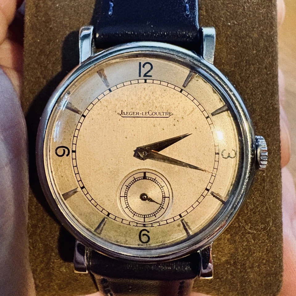 Pátina Jaeger le Coultre JLC años 40 32 mm cuerda manual vintage en muy buen estado original Foto 3 de 4