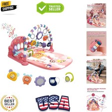 Baby Play Mat Gym, Funny Play Piano Tummy Time Activity Mat with 5 Infant Sen...