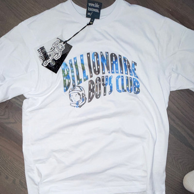 Billionaire Boys Club Astronaut Graphic Logo White Cotton T-Shirt Size M