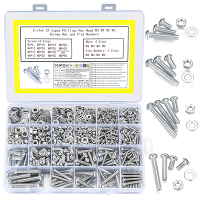 #ad #ad 1080 Pcs Screws Nuts and Bolts Assortment Kit with Washers for Industrial Use $16.59