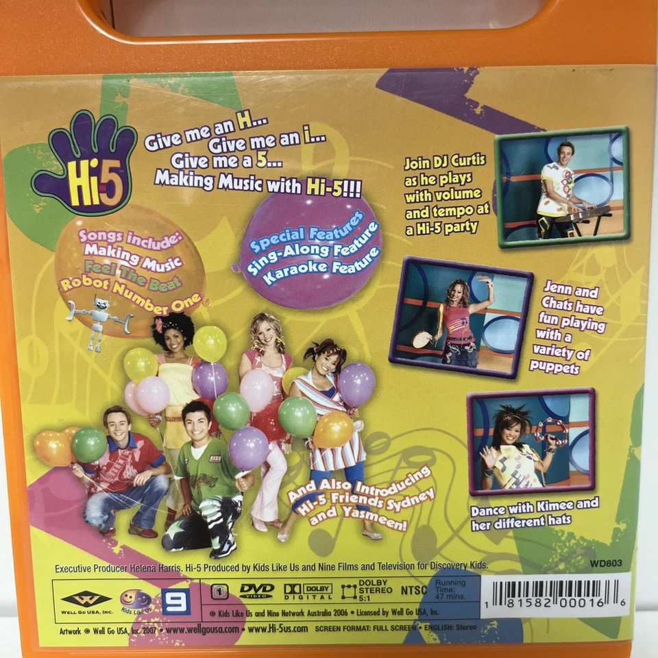Hi 5 Making Music DVD Good Condition DVD Rare - Image 4 of 4