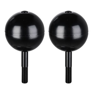 Yescom 3" Flag Pole Ball Topper Finial Ornament Aluminum Anodized Finish 2 Pack