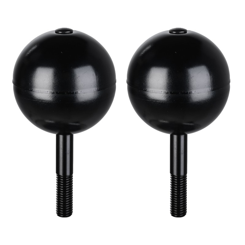 Yescom 3" Flag Pole Ball Topper Finial Ornament Aluminum Anodized Finish 2 Pack