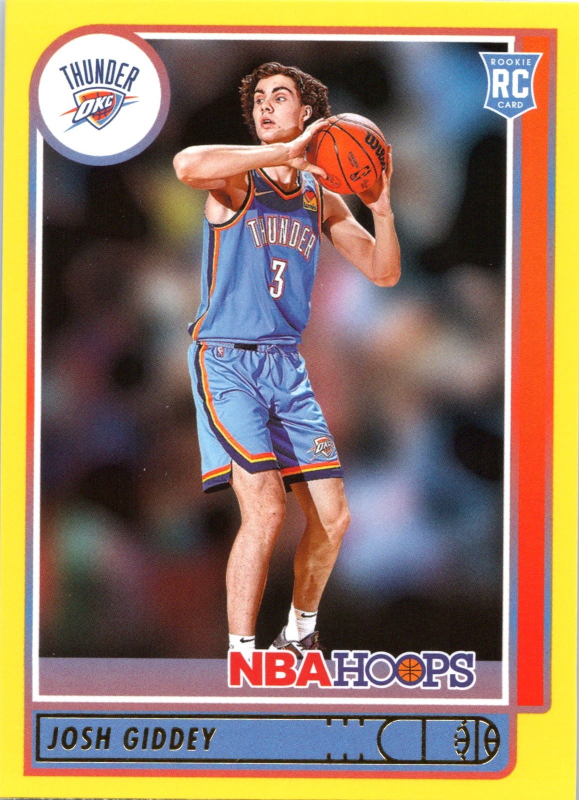 Josh Giddey 2021-22 Hoops Yellow #202 RC Oklahoma City Thunder
