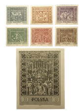 POLSKA Fi 1035-1041 ** 1960 Ołtarz Wita Stwosza