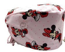 SURGICAL SCRUB CAPS DOCTORS, NURSES, HEALTHCARE PROFESSIONALS MINIE MOUSE