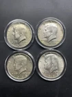 1966-69  40% Silver Kennedy Halve Dollars Lot of 4