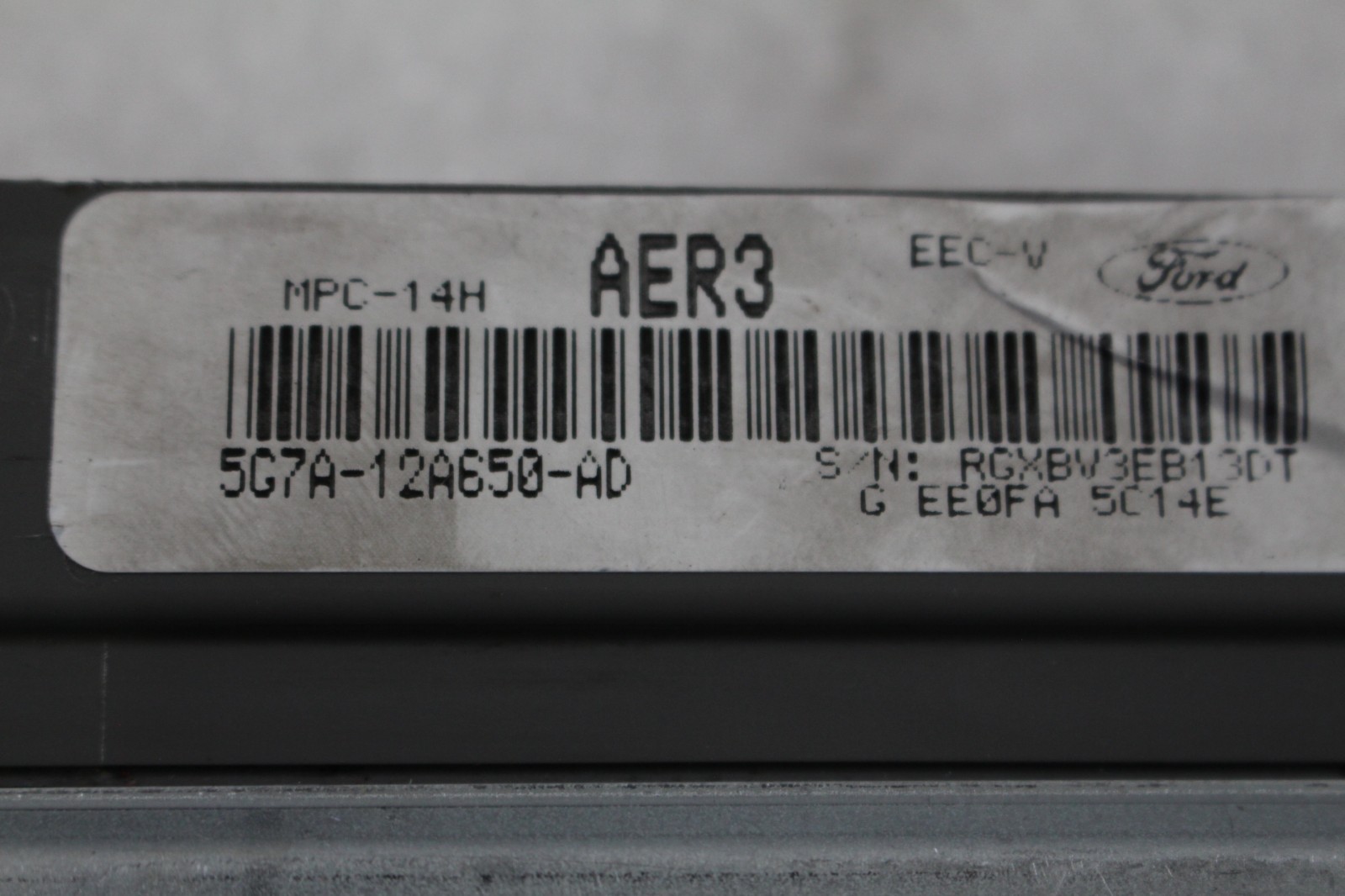2005 Ford GT, Engine Control Module, Used, P/N 5G7A-12A650-AD